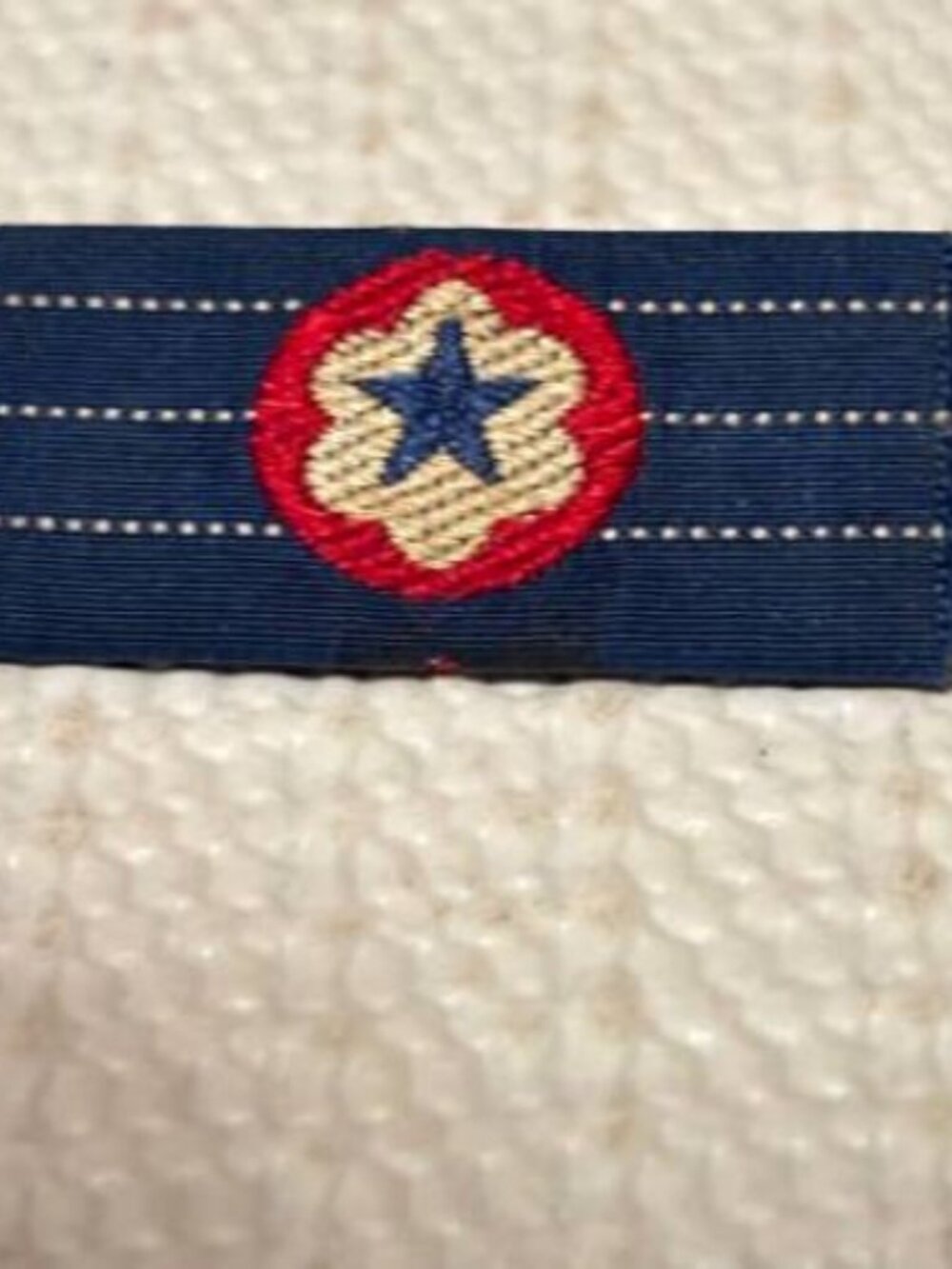 Vintage WWII Army Civilian Service Forces 6 Months Service Ribbon Lapel Pin Bar